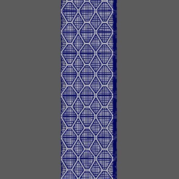 Skyscraper Hexagon Building 3D model_12