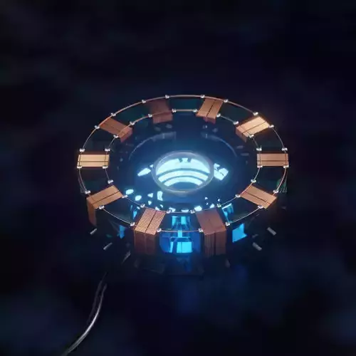 Iron man Arc Reactor Low-poly 3D model