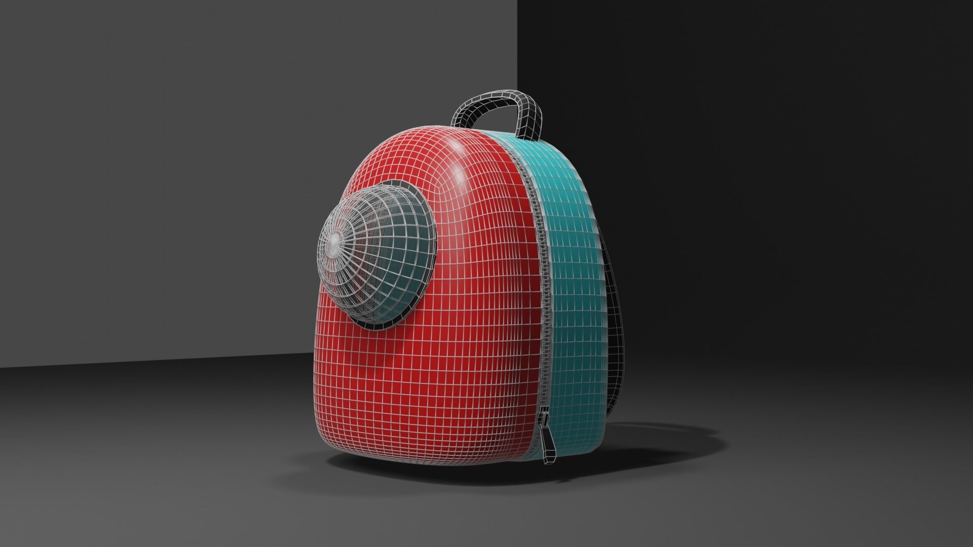 Backpack pet carrier model A 3D model_13