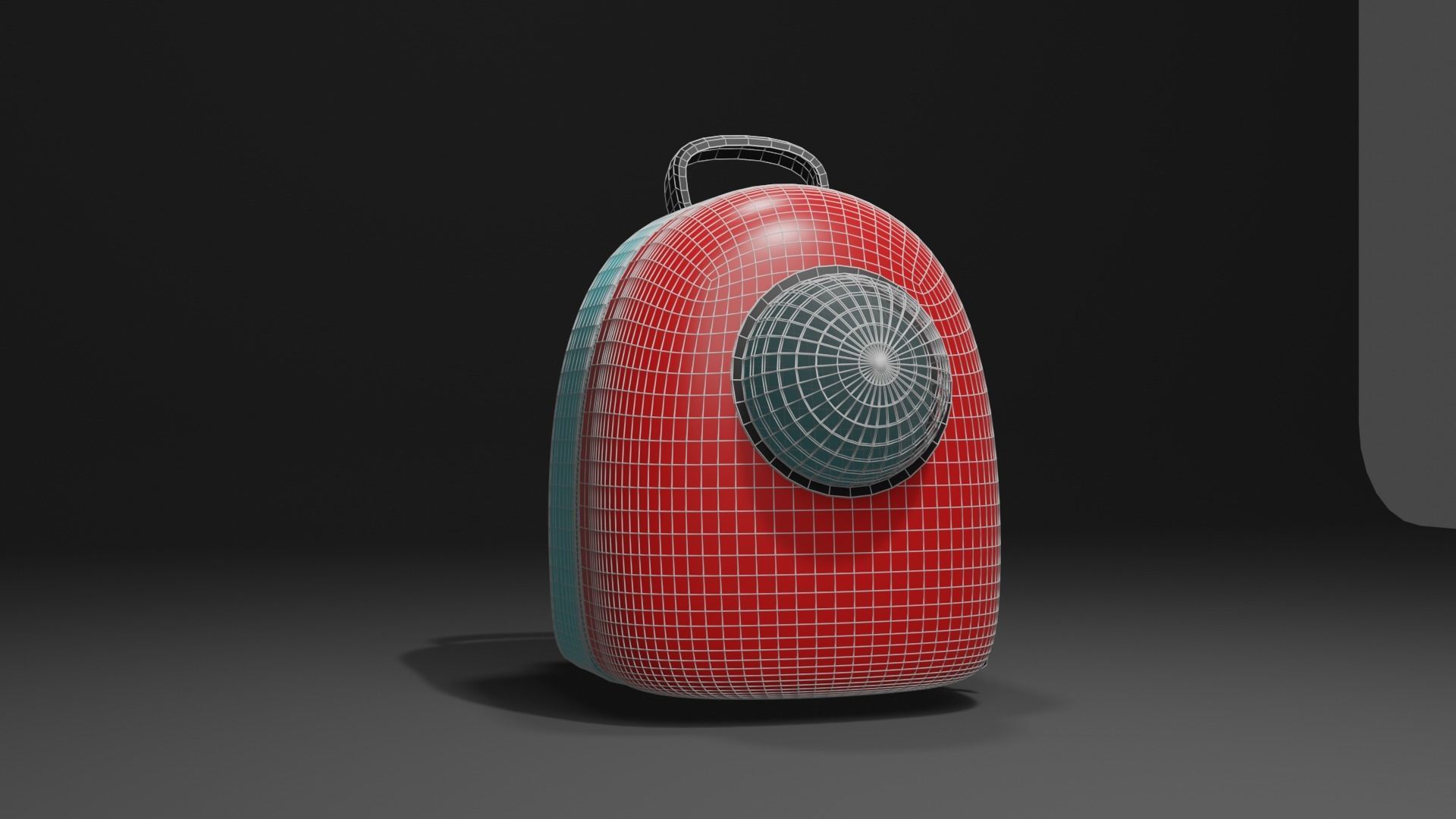 Backpack pet carrier model A 3D model_17