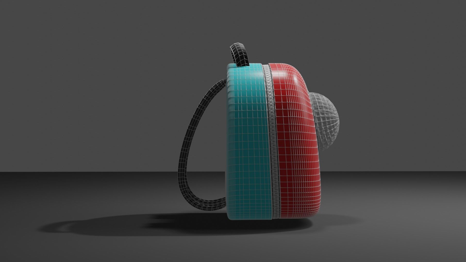 Backpack pet carrier model A 3D model_1