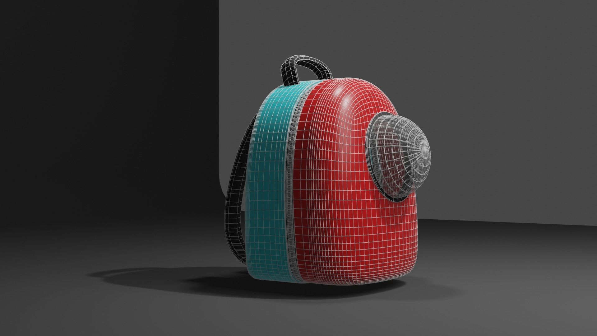 Backpack pet carrier model A 3D model_19