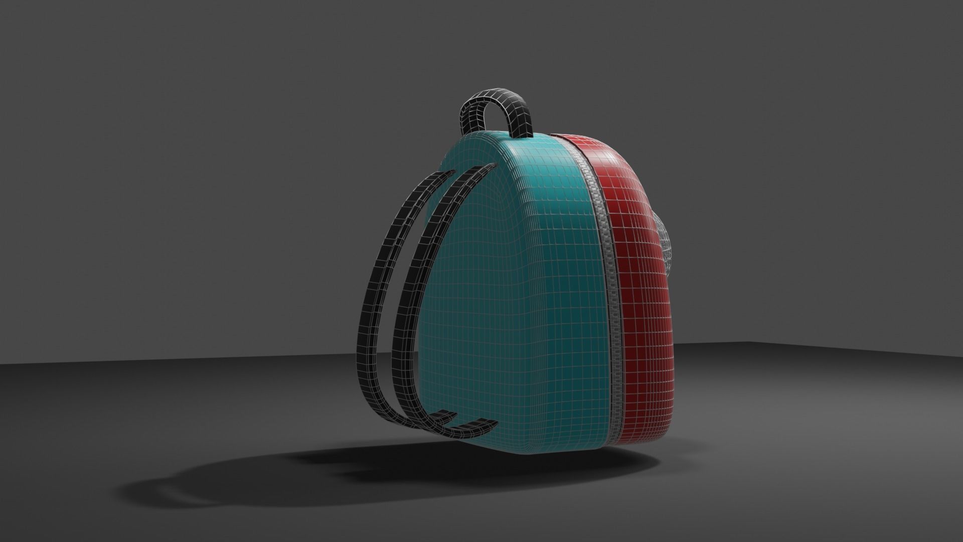 Backpack pet carrier model A 3D model_3