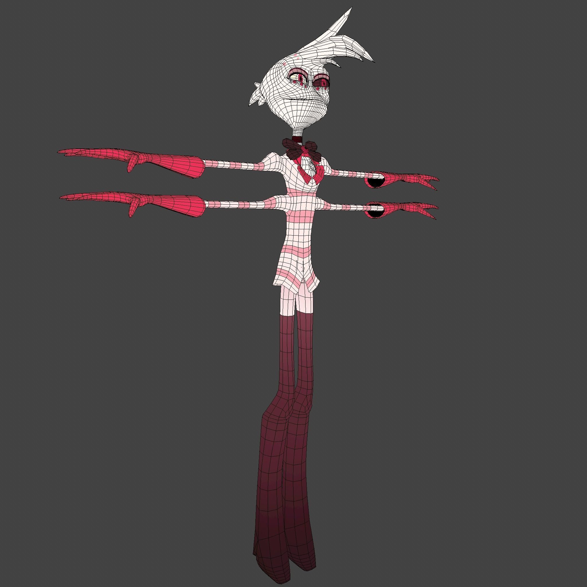  Angel Dust Hazbin Hotel 3D model_1