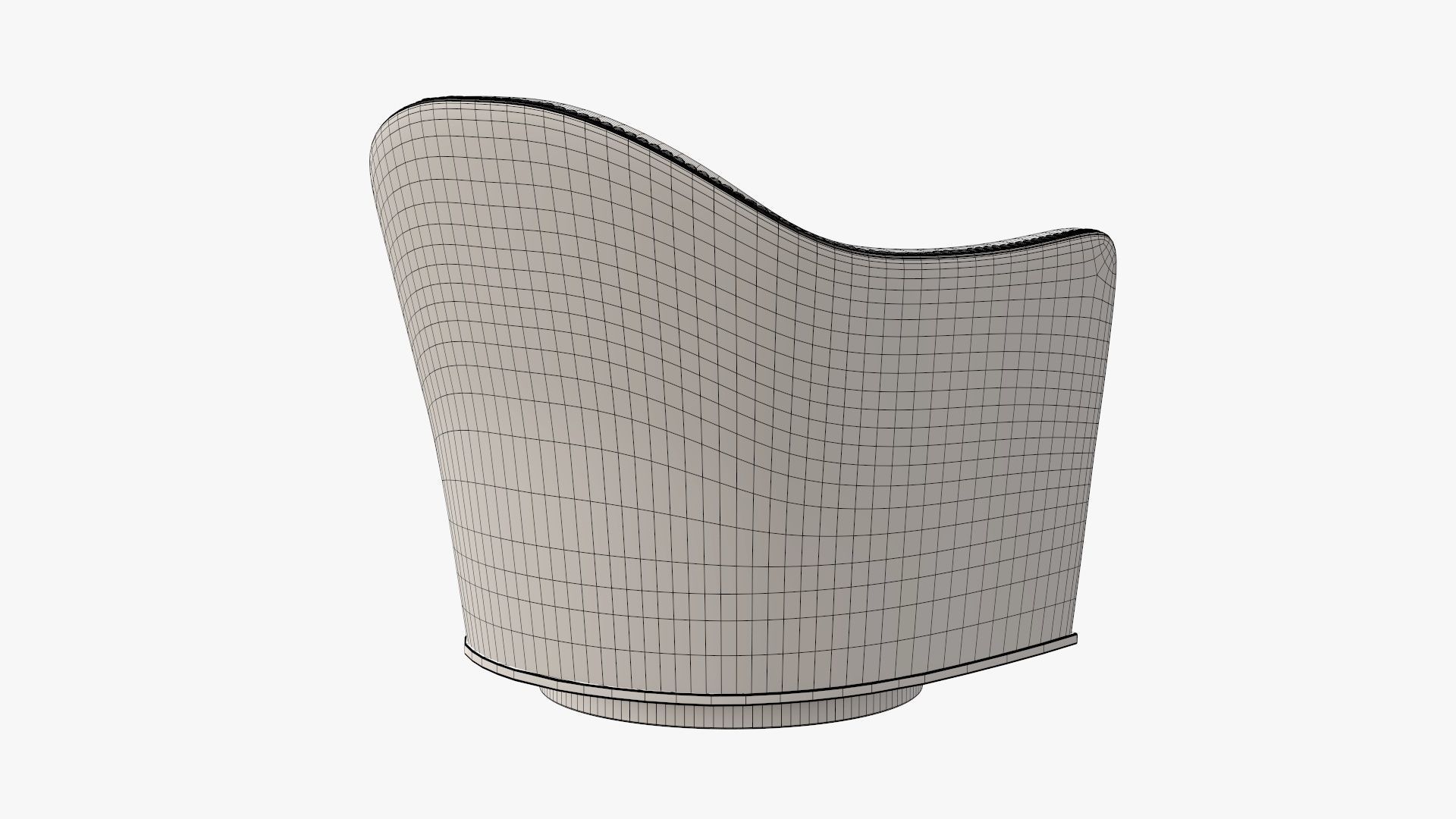 Armchair colorful chair with numbers 3D model_7