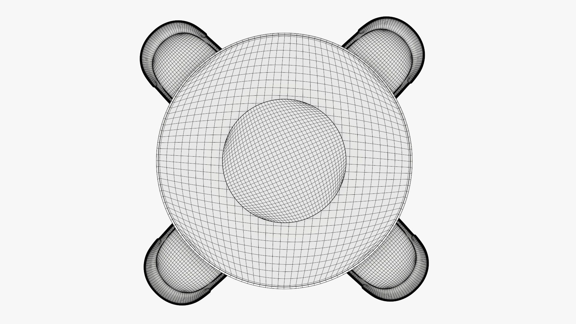 Dining table with marble top and modern chairs with gold legs 3D model_7