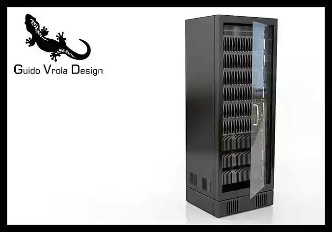 Server rack 3D model