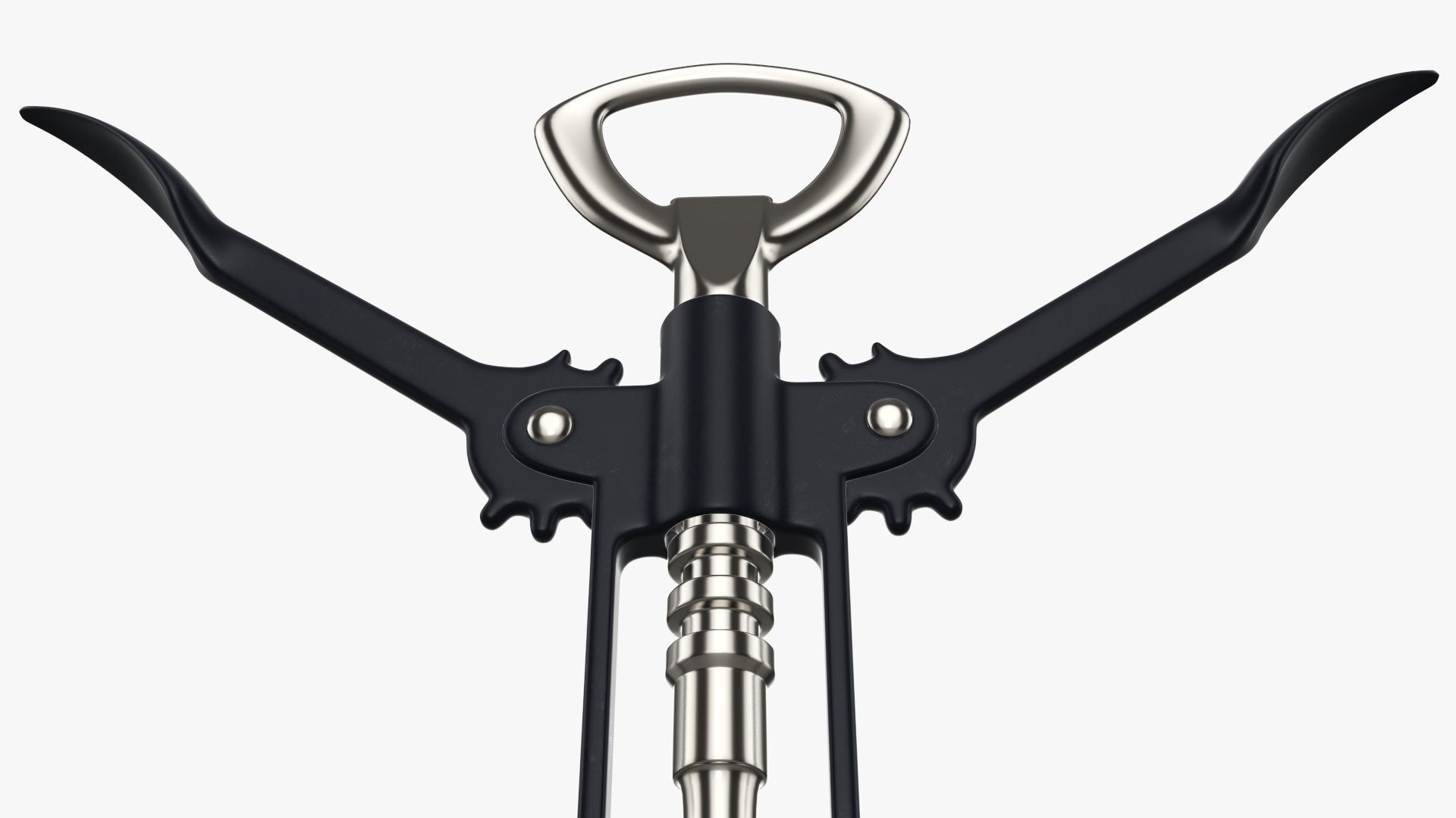 Wine bottle opener metal T pose v2 3D model_2