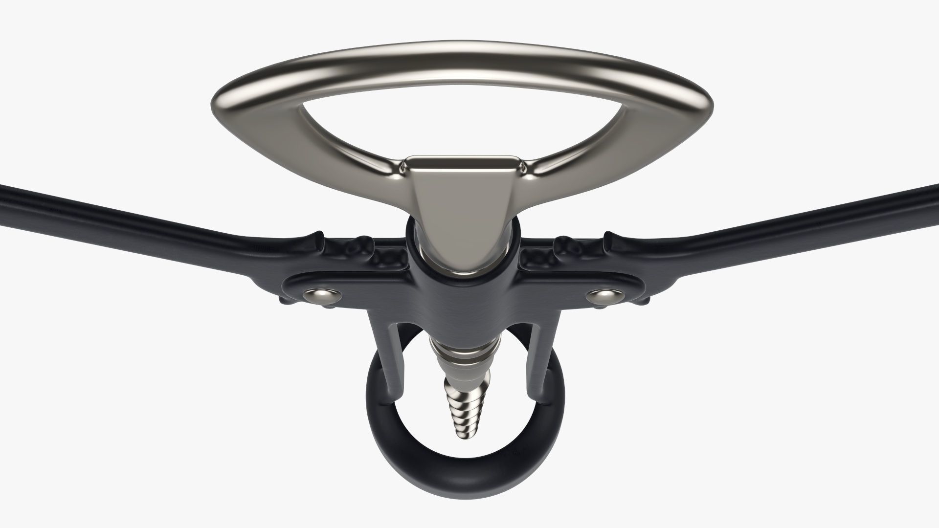 Wine bottle opener metal T pose v2 3D model_4