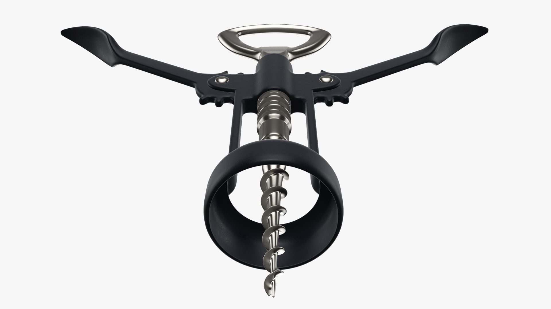 Wine bottle opener metal T pose v2 3D model_1