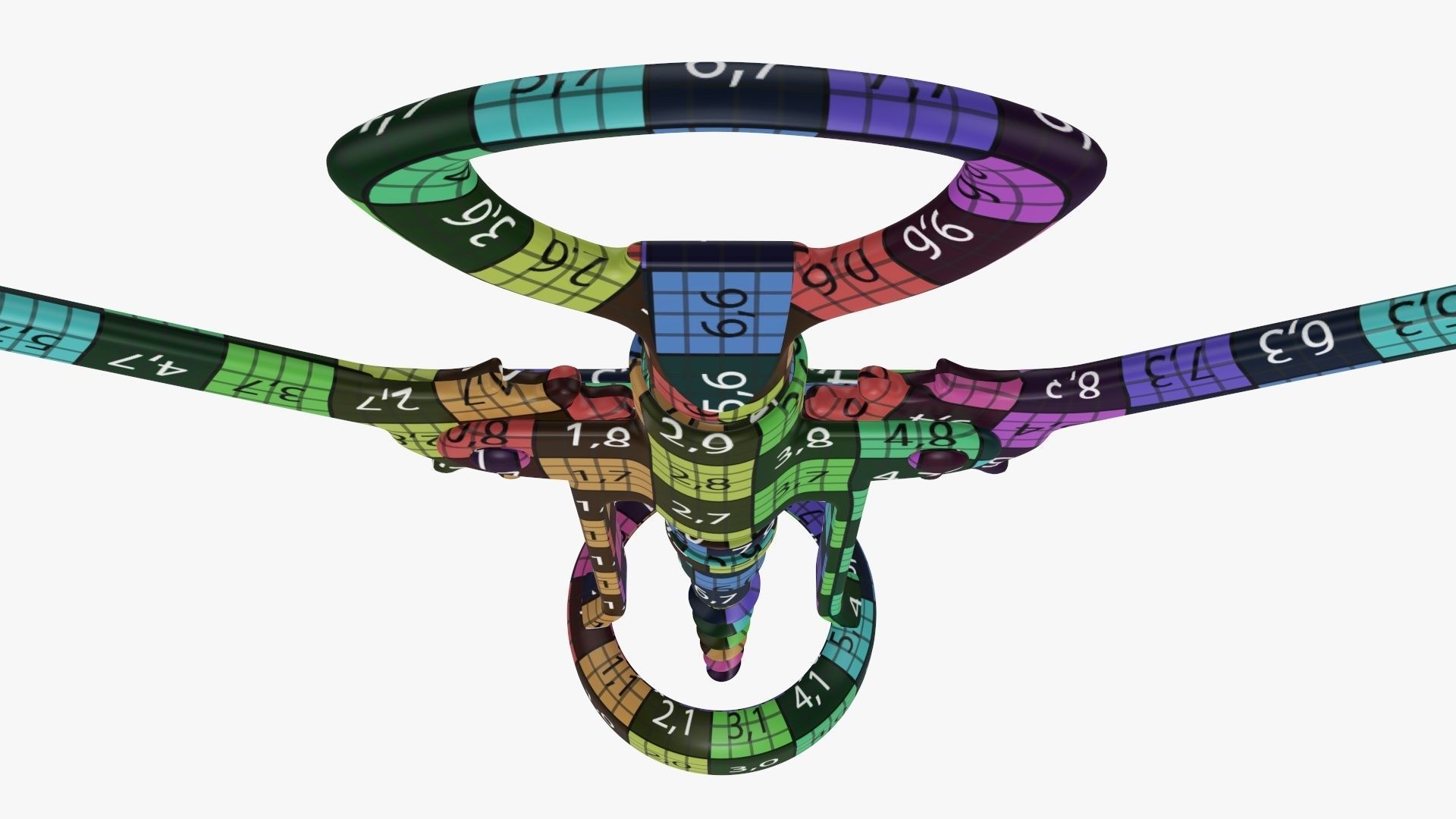 Wine bottle opener metal T pose v2 3D model_14