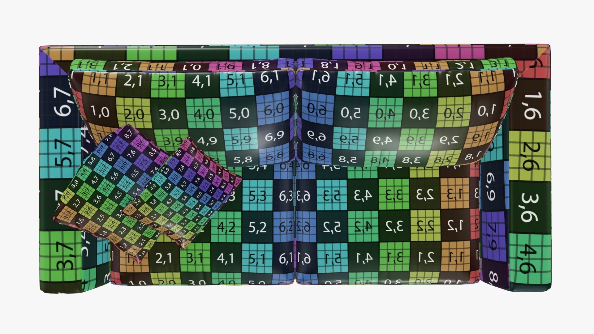 Two seat sofa 3D model_15