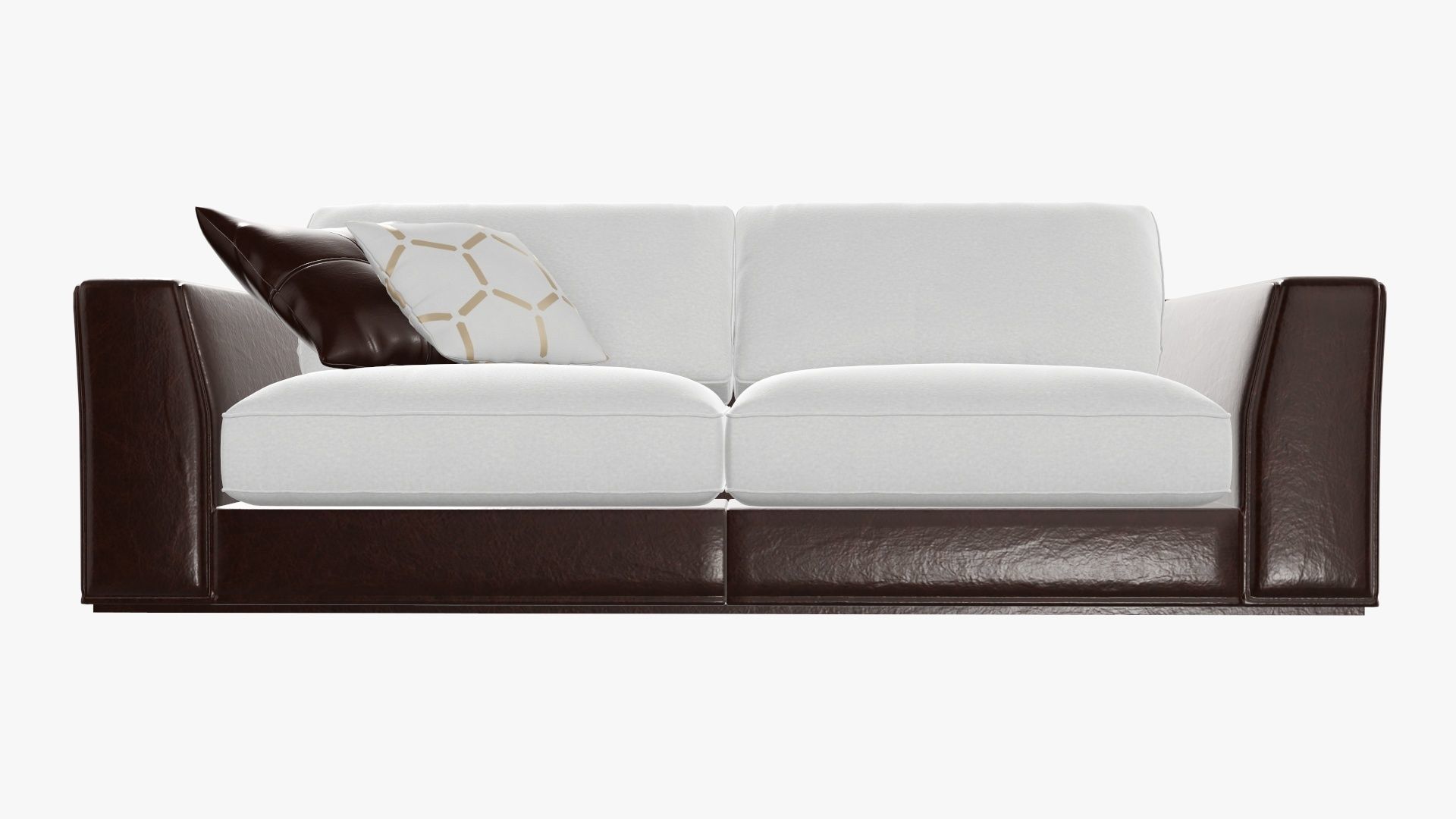 Two seat sofa 3D model_3