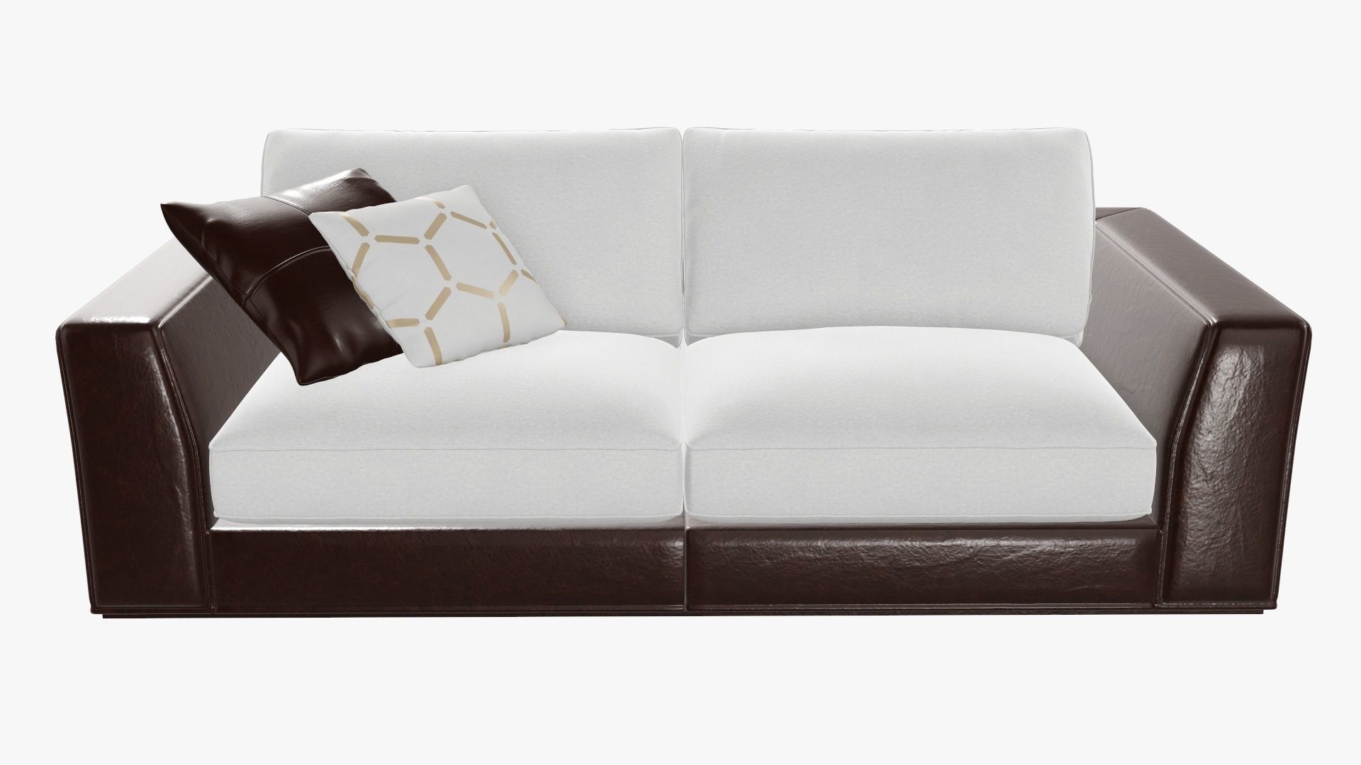 Two seat sofa 3D model_2