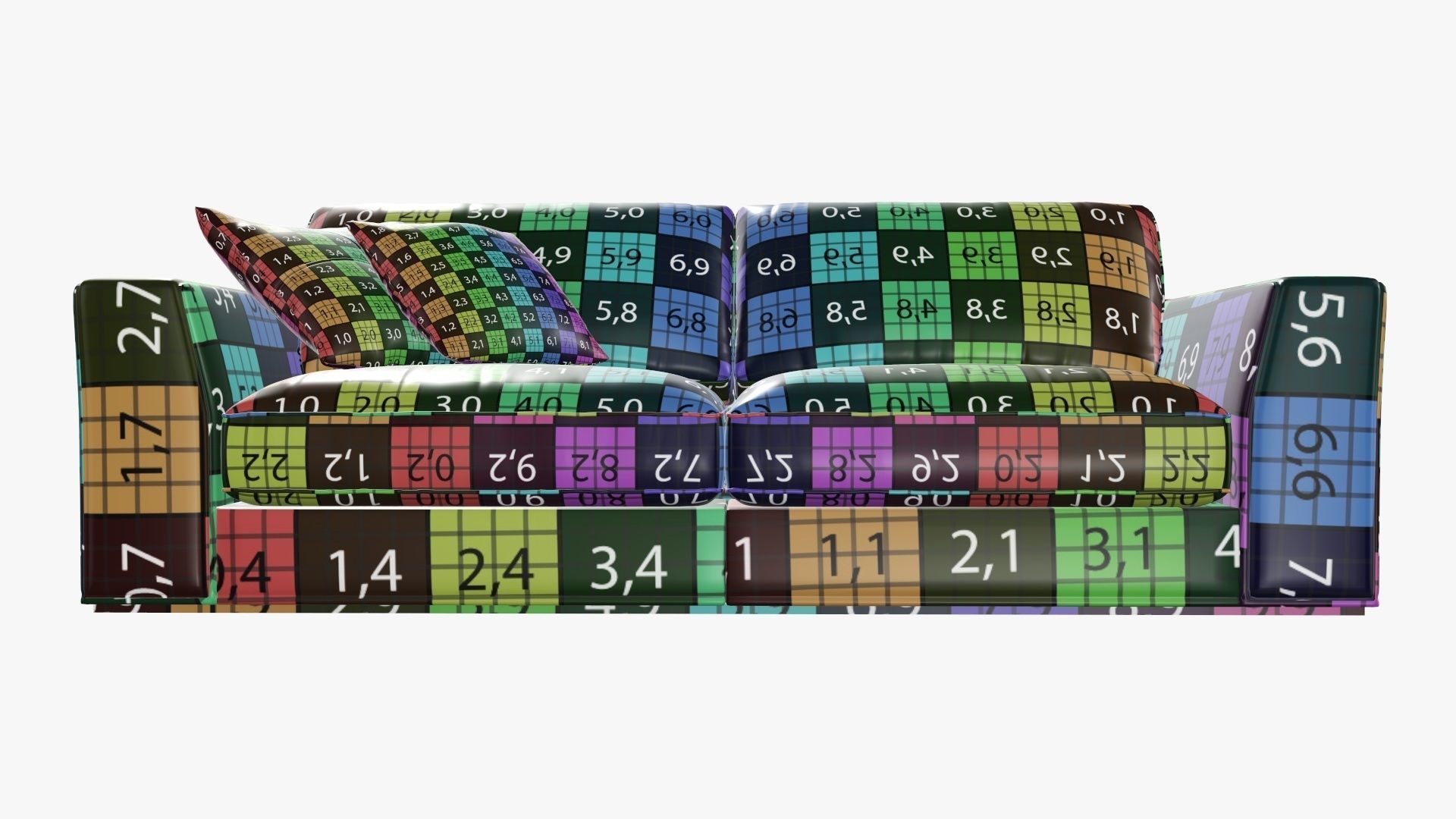 Two seat sofa 3D model_13