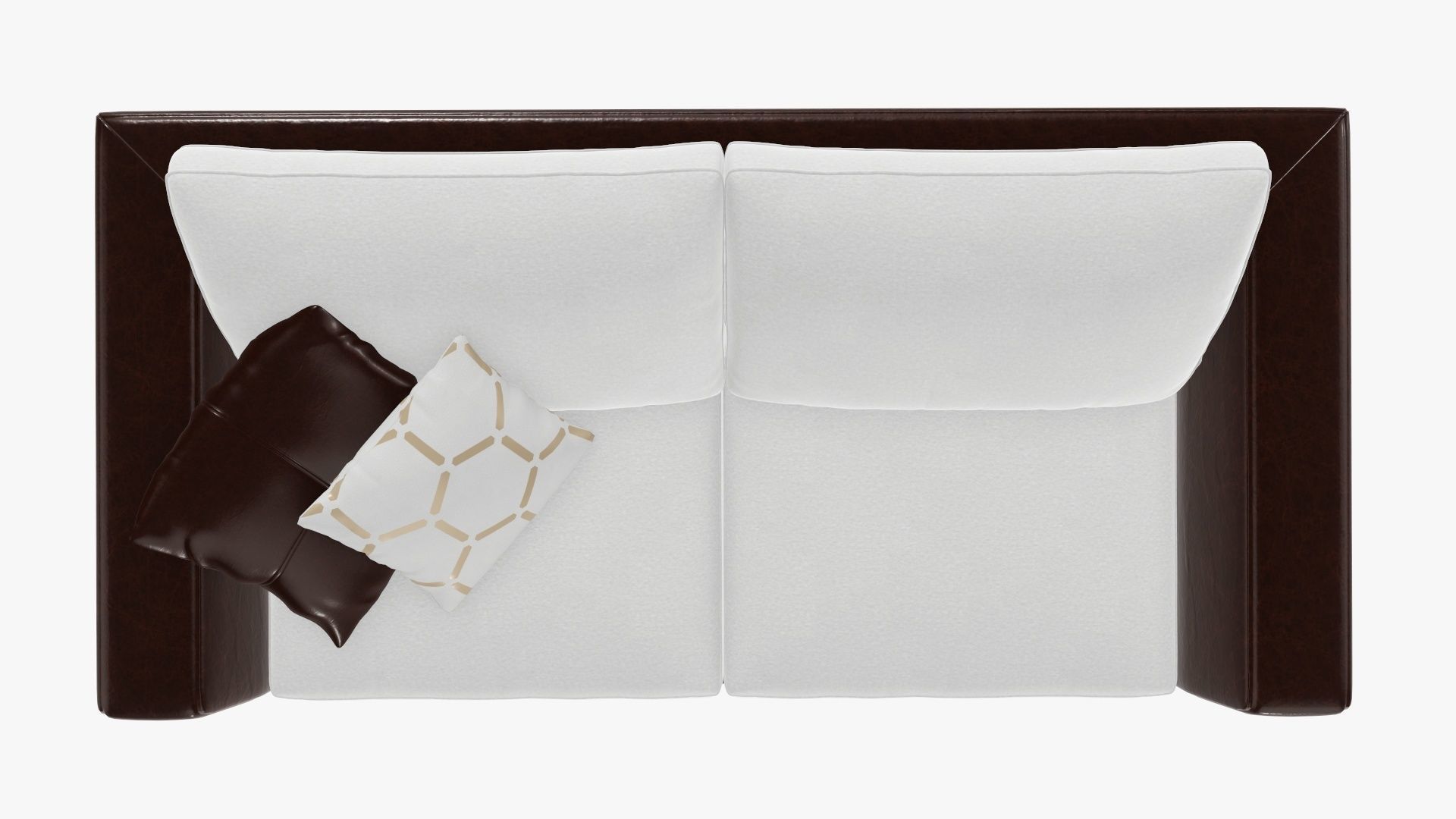 Two seat sofa 3D model_5