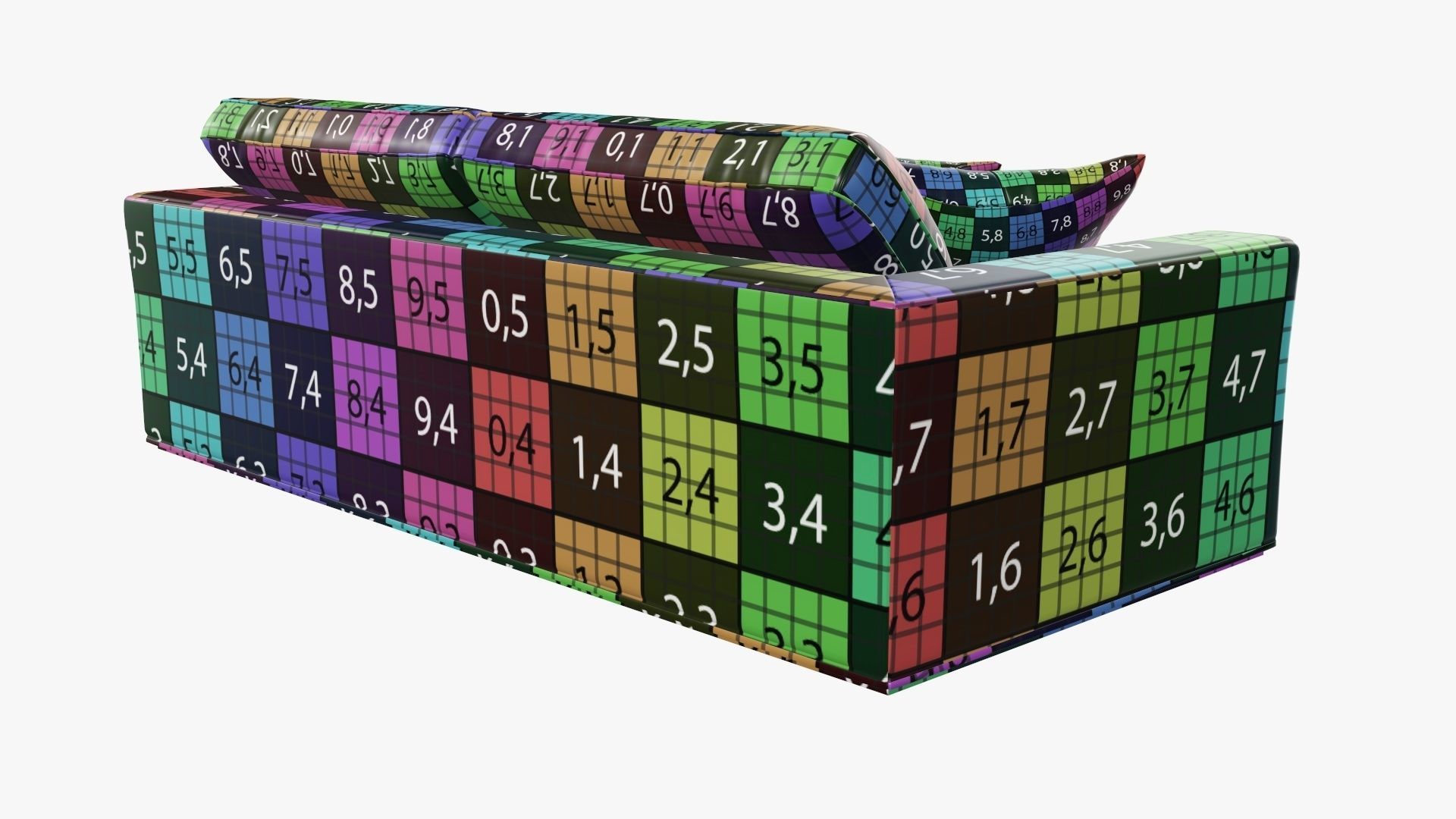 Two seat sofa 3D model_14