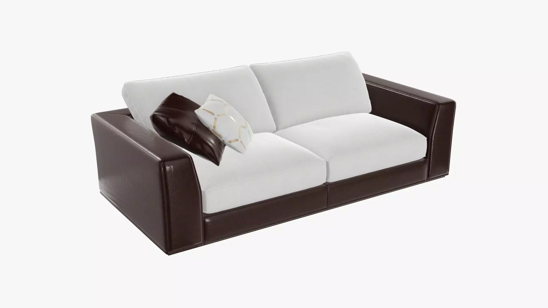 Two seat sofa 3D model_0