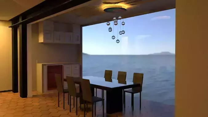 Dining room with 6 seats