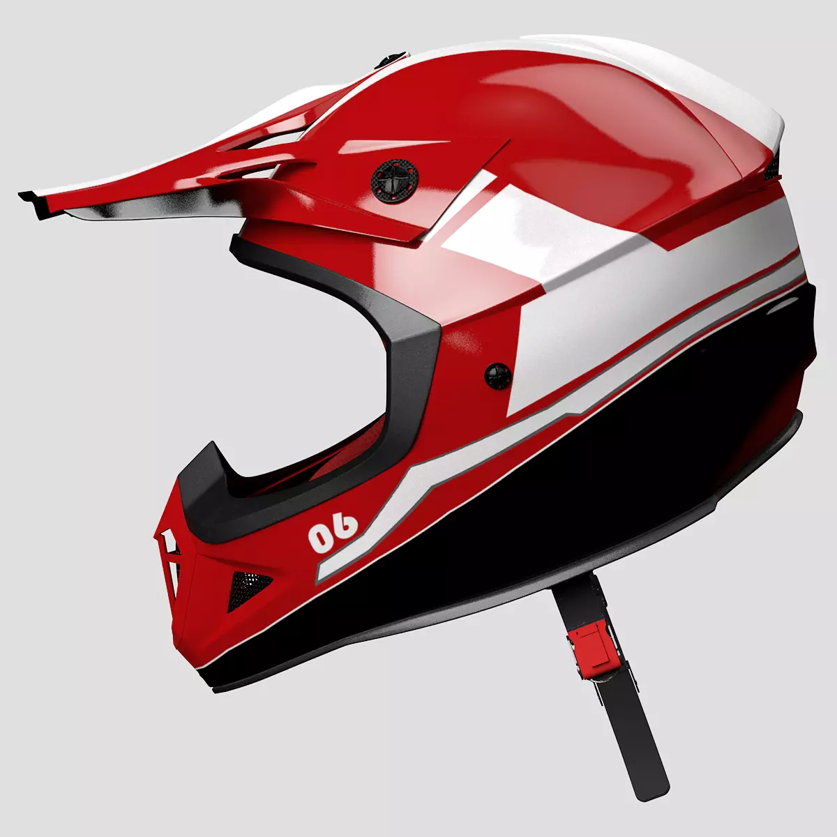 Helmet Off-Road 3D model_0