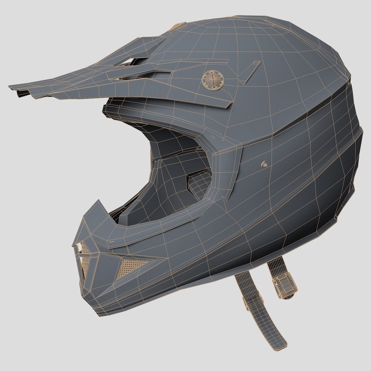 Helmet Off-Road 3D model_11