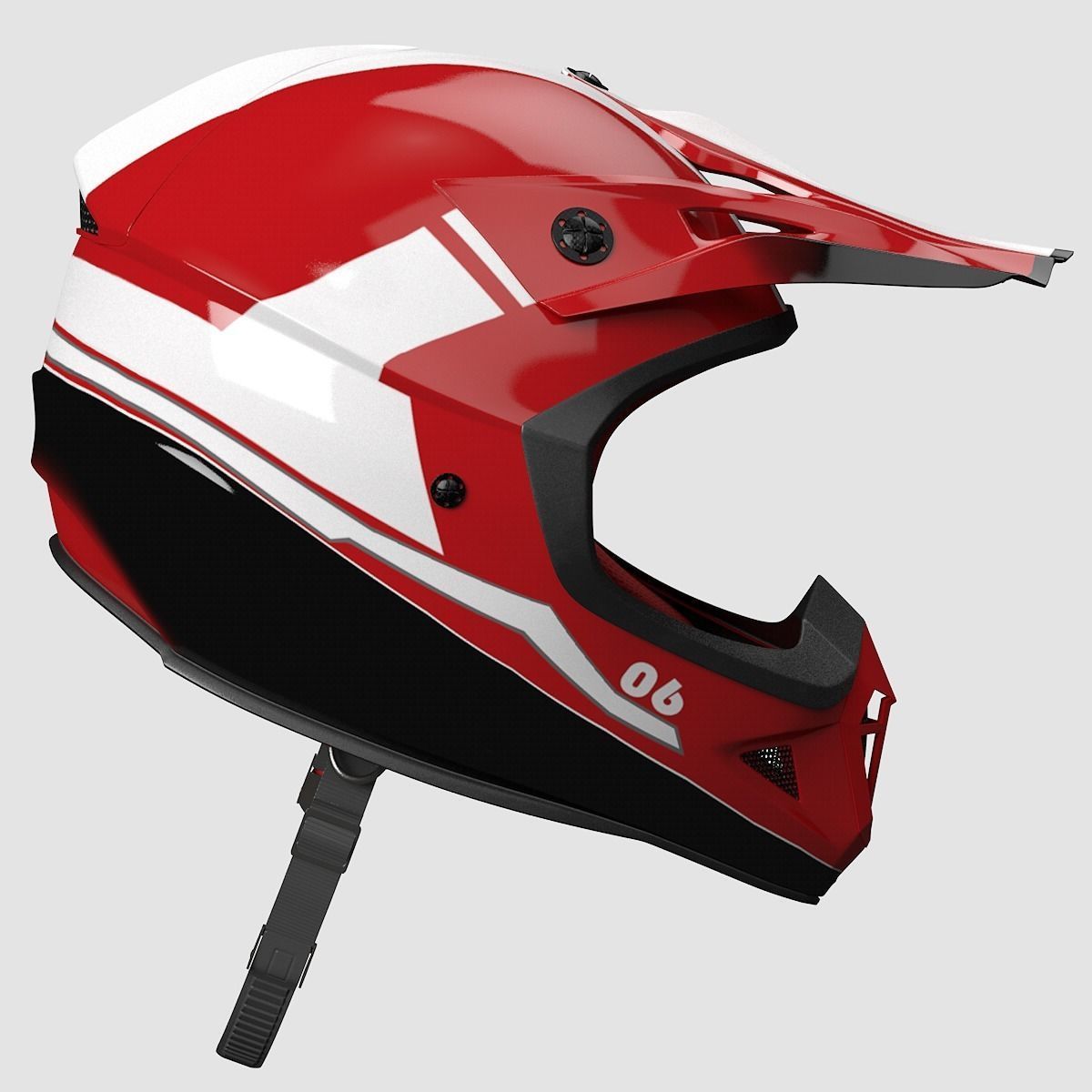 Helmet Off-Road 3D model_4