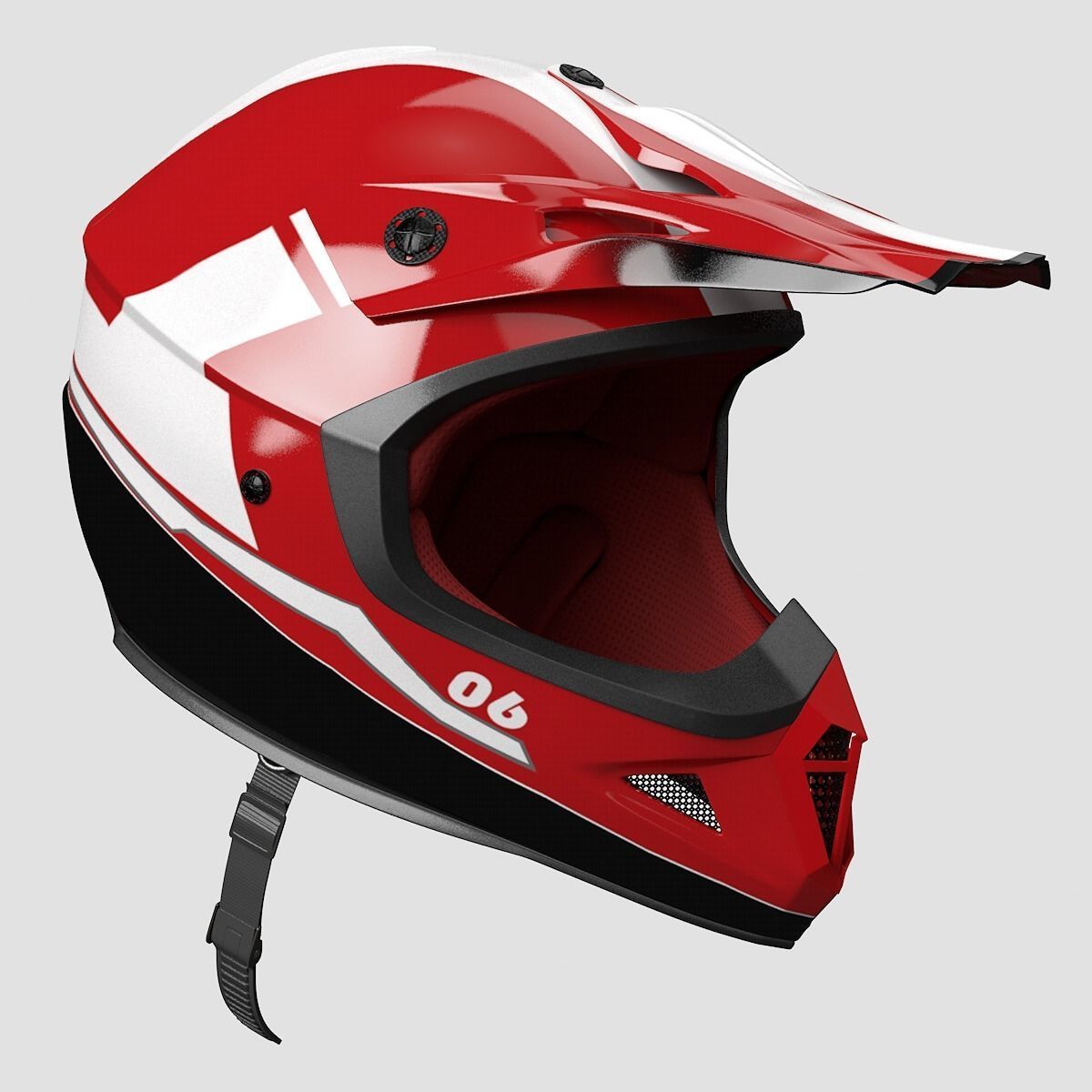 Helmet Off-Road 3D model_3