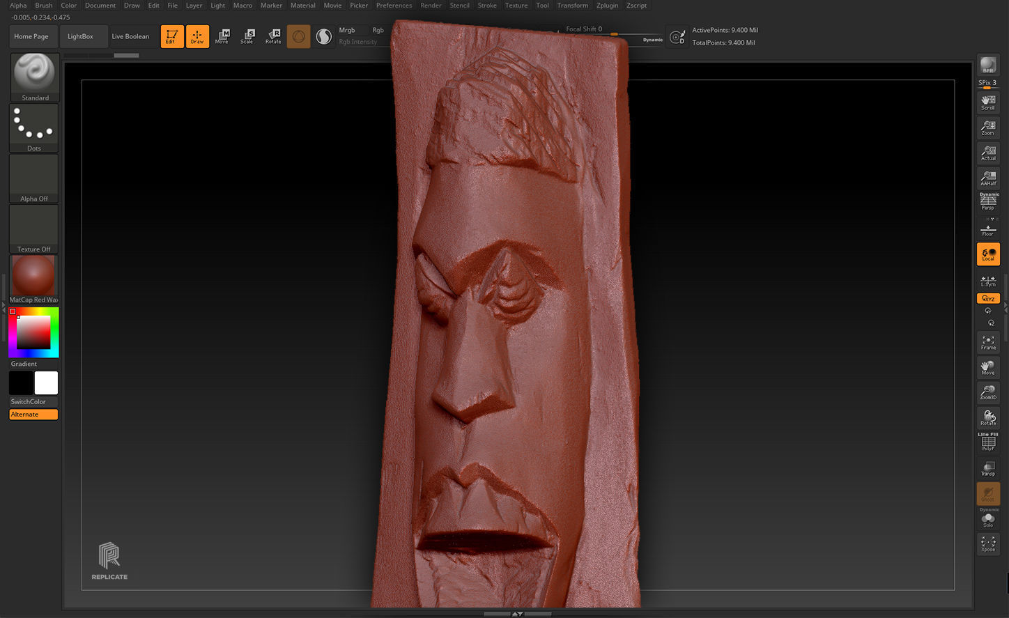 Decoration - African Statue 03 -  Low-poly 3D model_38