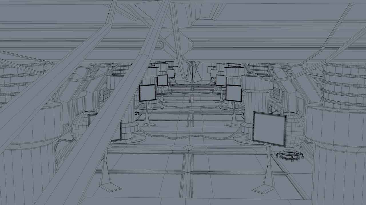 Sci Fi Corridor 3D model_12