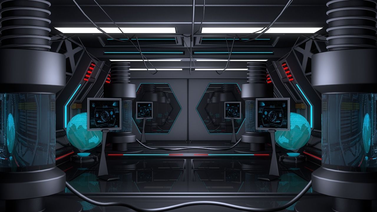 Sci Fi Corridor 3D model_4