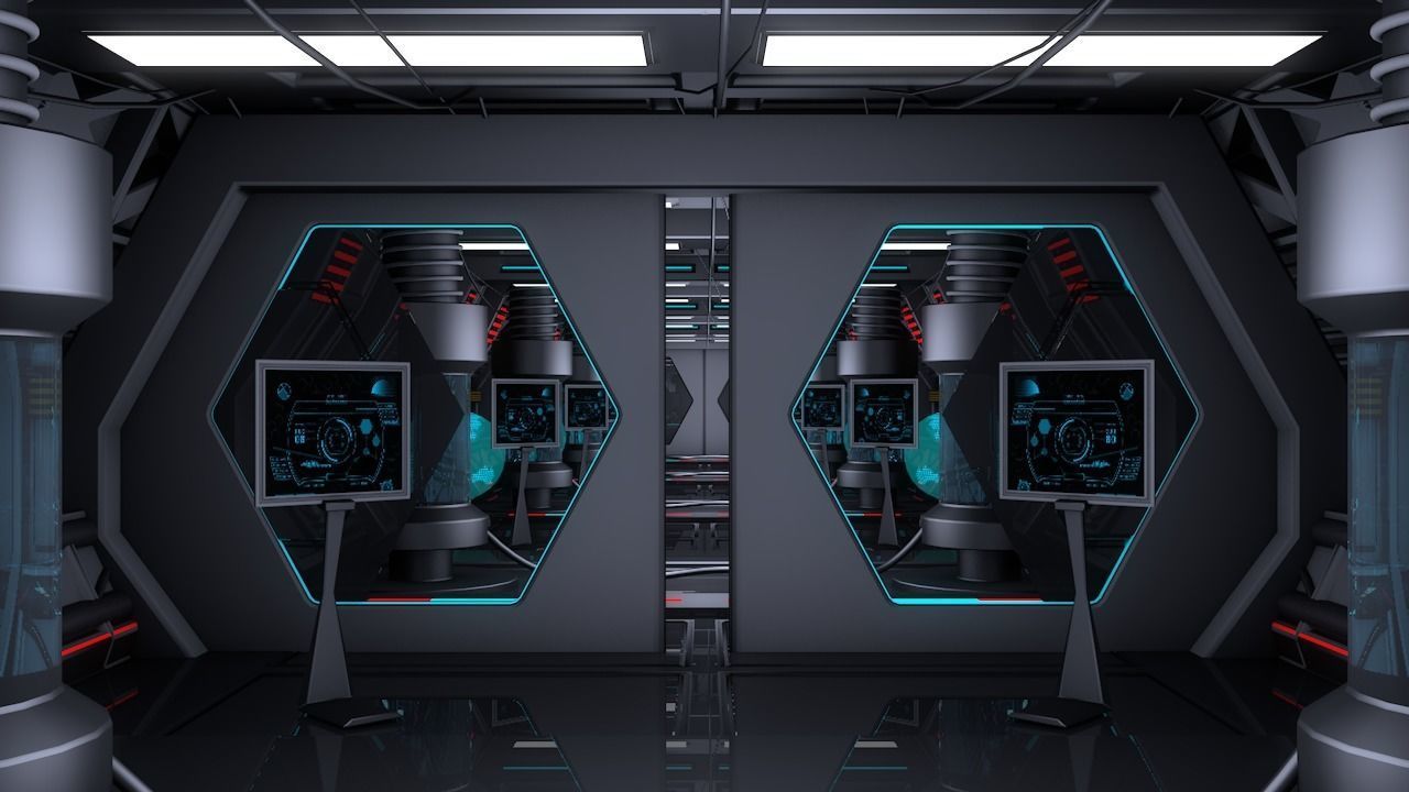 Sci Fi Corridor 3D model_5