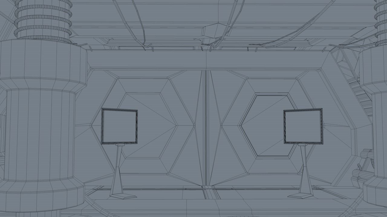 Sci Fi Corridor 3D model_10