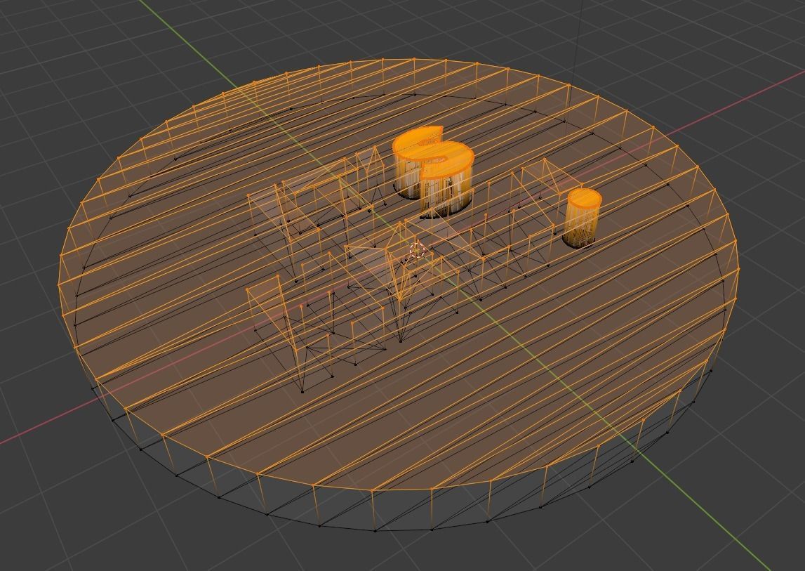 dotbe circle with letter s 3D model_2