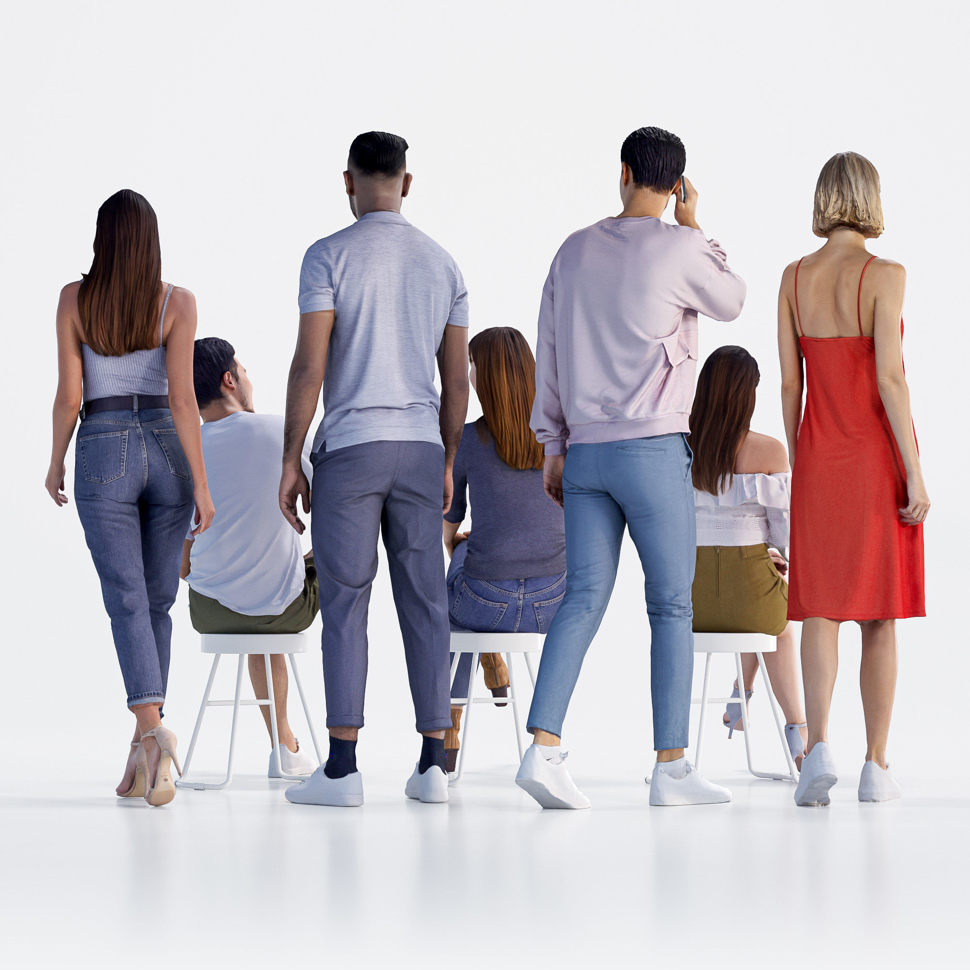 Bundle Casual 001 3D model_1