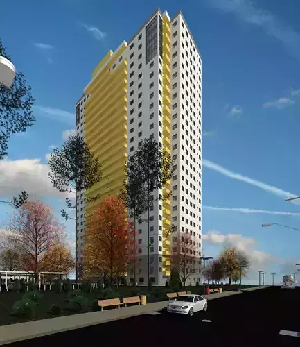 Residential Building  Sonne 3D model