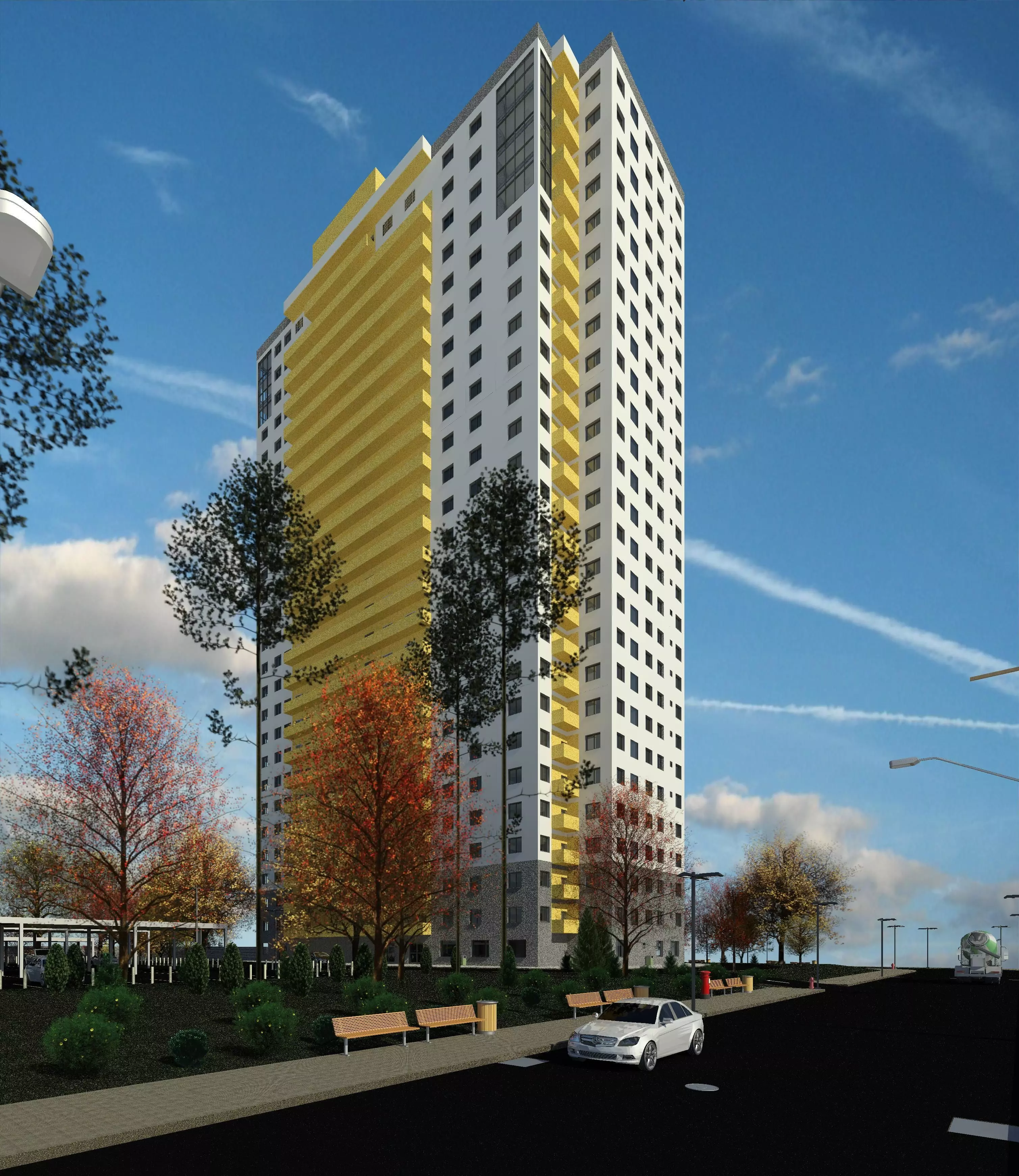 Residential Building  Sonne 3D model_0