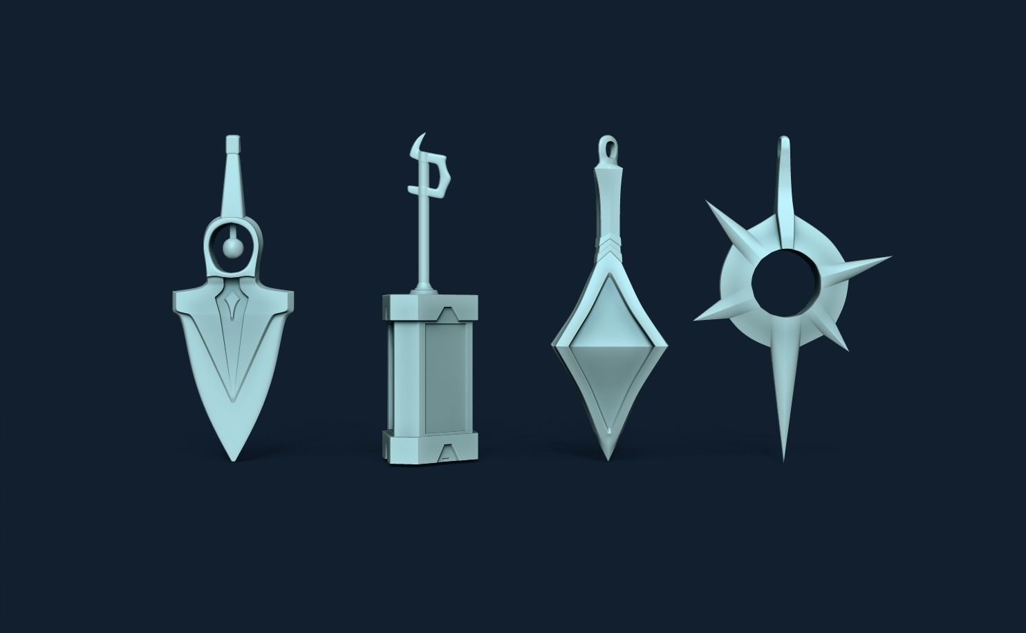 Kit Valorant Printable Gunbuddy - Jett Reyna Phoenix Viper 3D print model_6