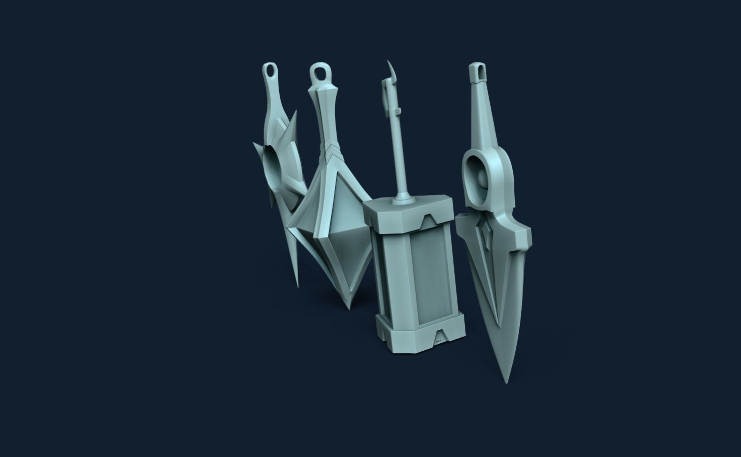 Kit Valorant Printable Gunbuddy - Jett Reyna Phoenix Viper 3D print model_7