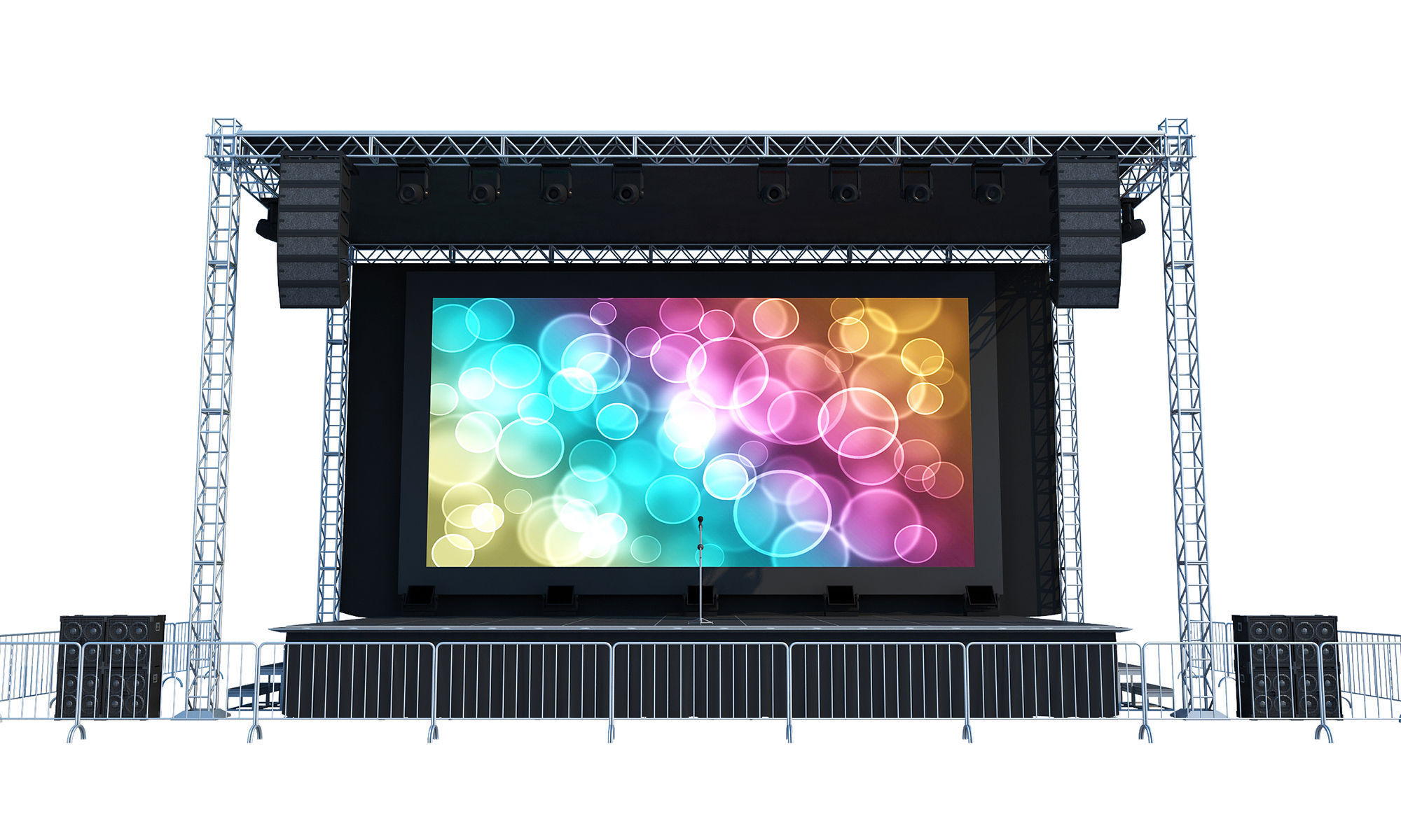 Concert Stage 3D model_1