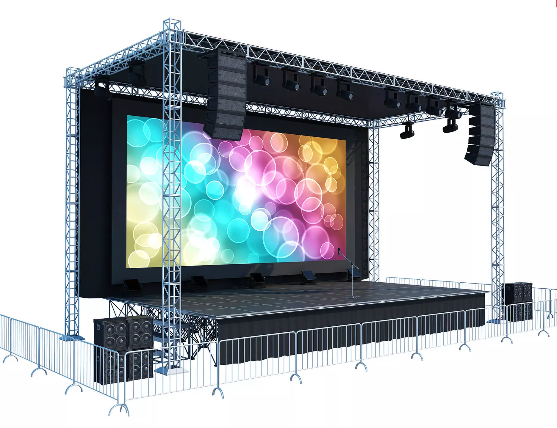 Concert Stage 3D model_0