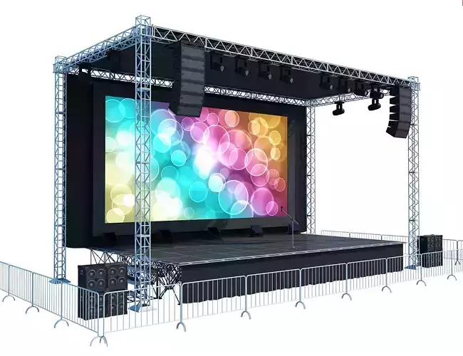 Concert Stage 3D model