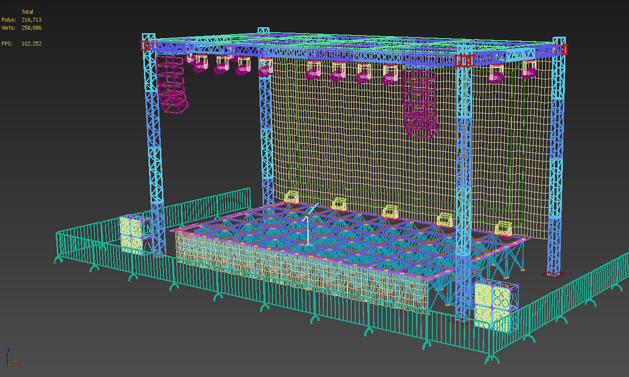 Concert Stage 3D model_24
