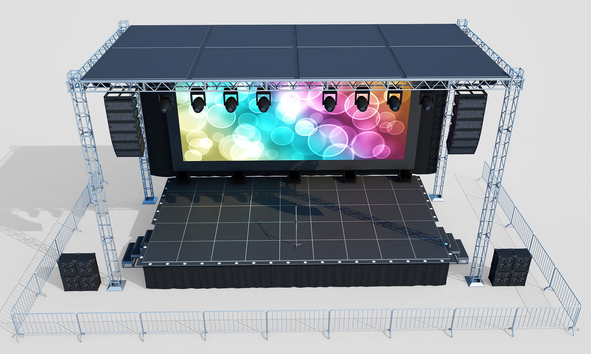 Concert Stage 3D model_9