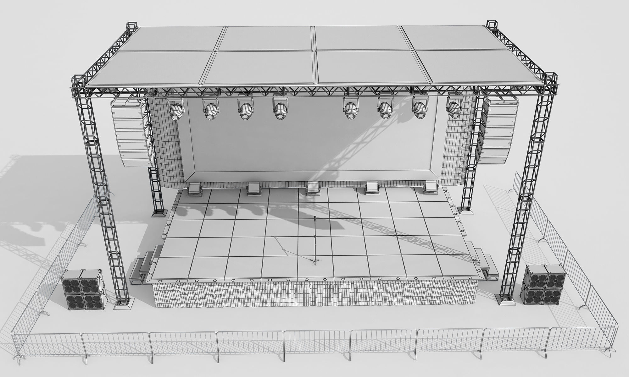 Concert Stage 3D model_10