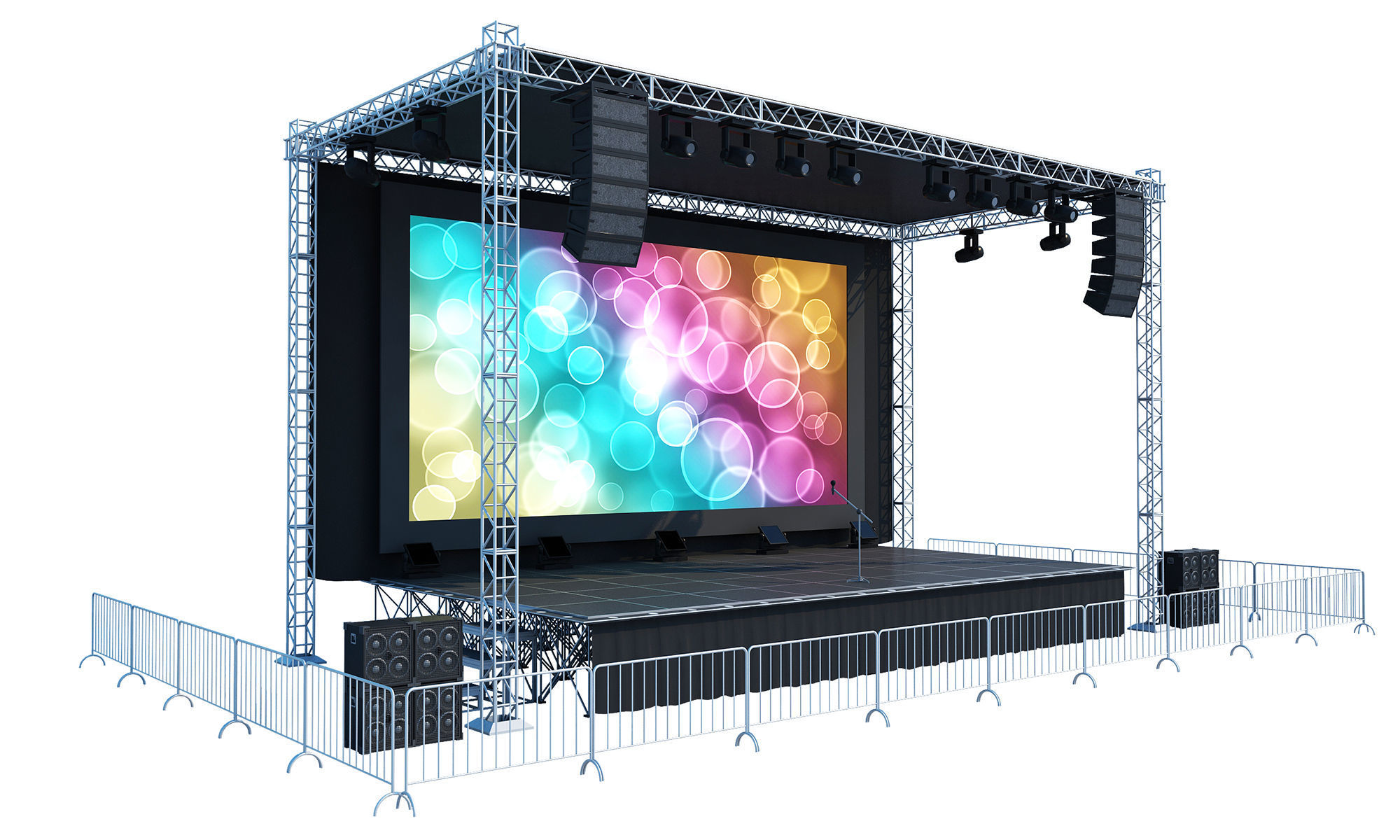 Concert Stage 3D model_5