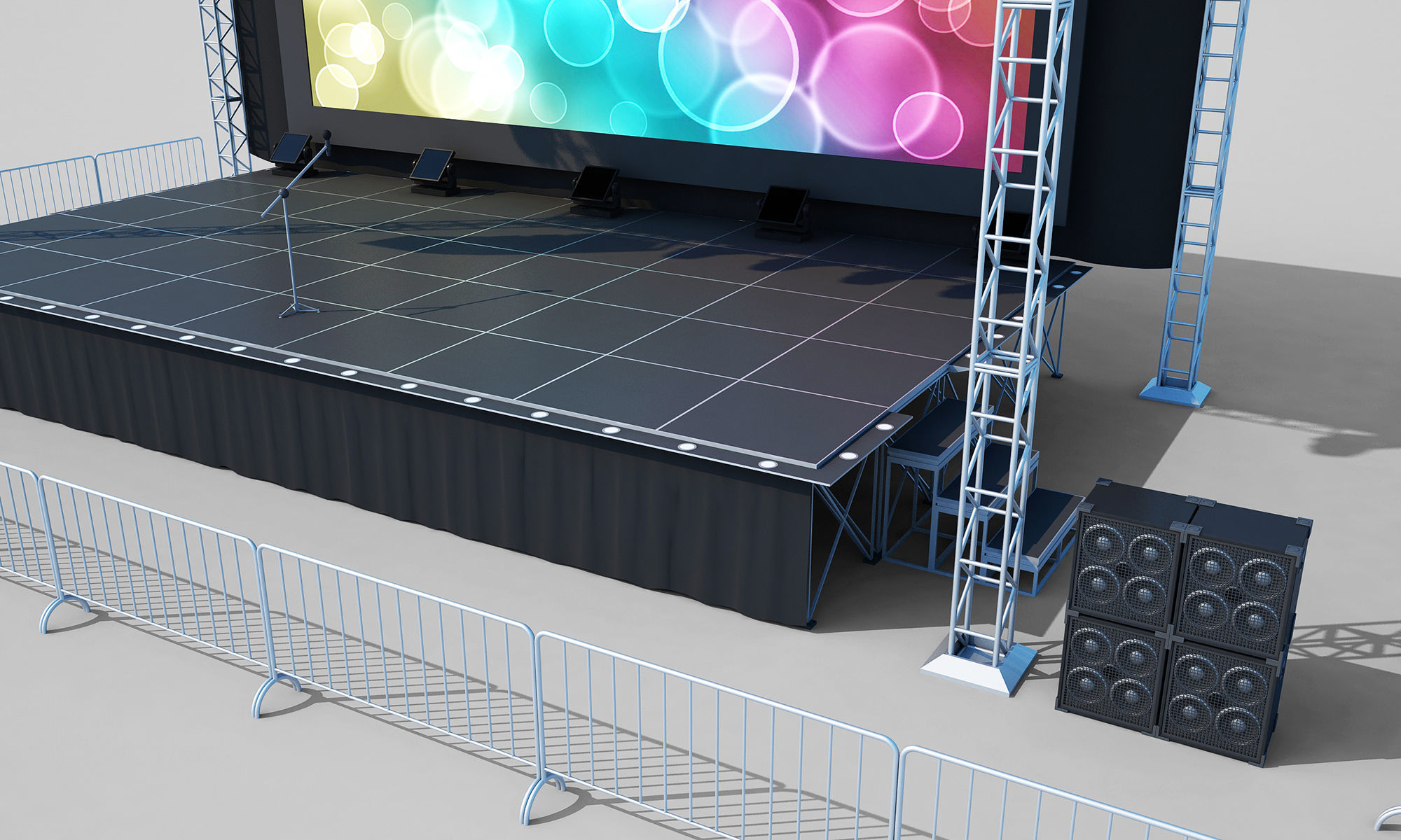 Concert Stage 3D model_13