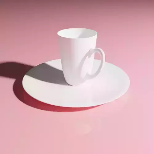 Plain White Ceramic Mug 