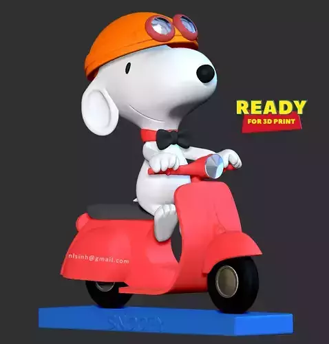 Snoopy Dog 3D print model