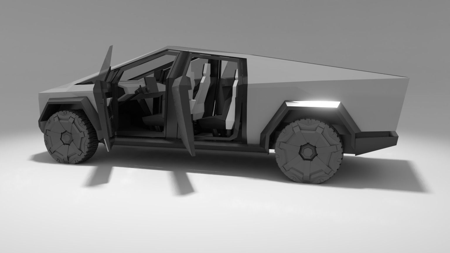 Tesla Cybertruck 3D model_1