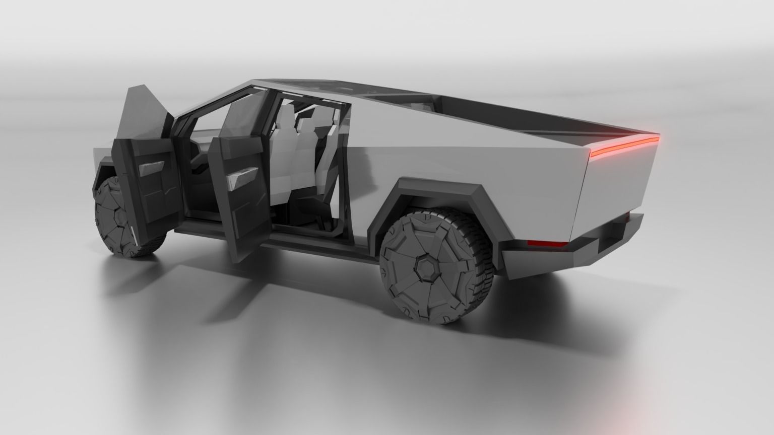 Tesla Cybertruck 3D model_2
